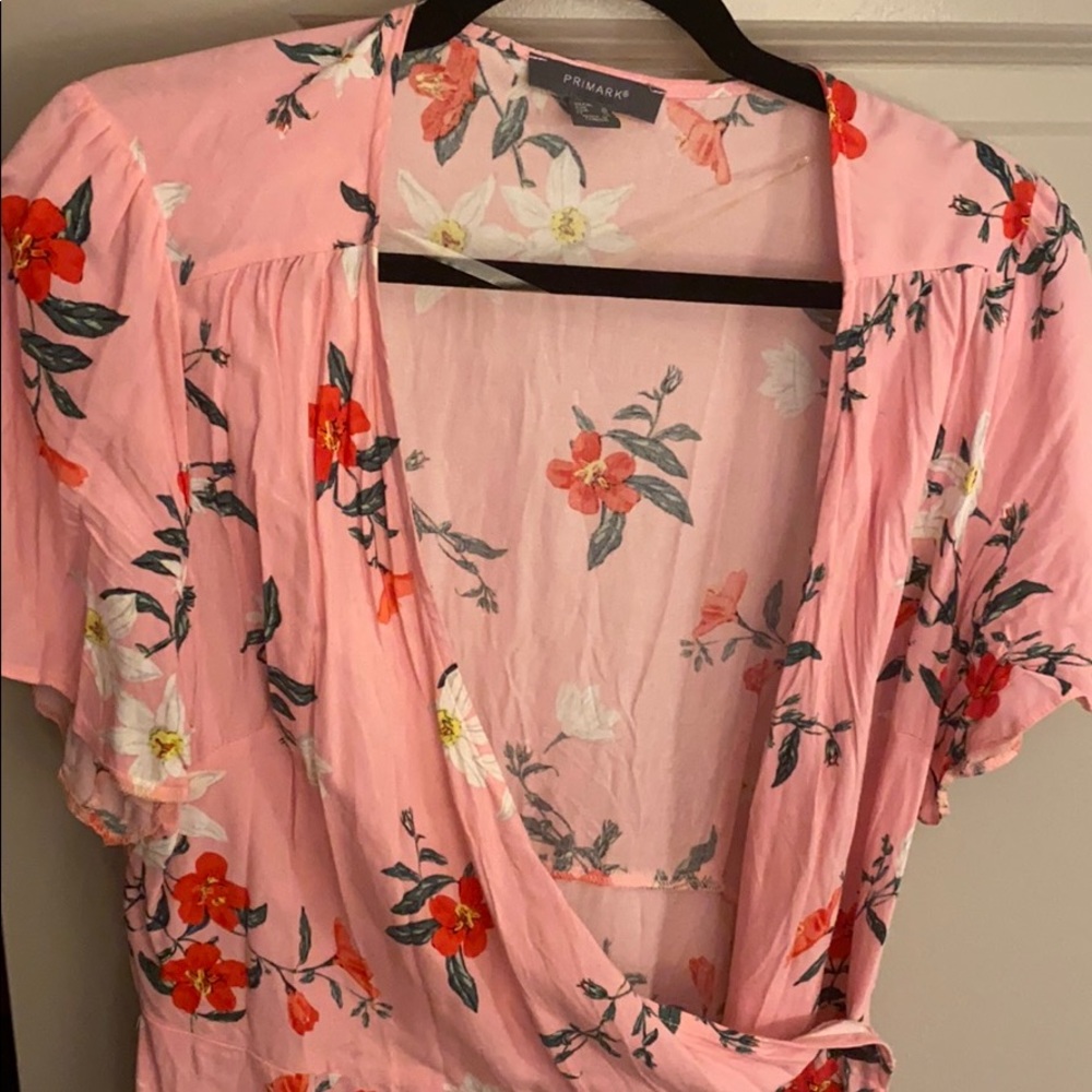 Floral wrap dress